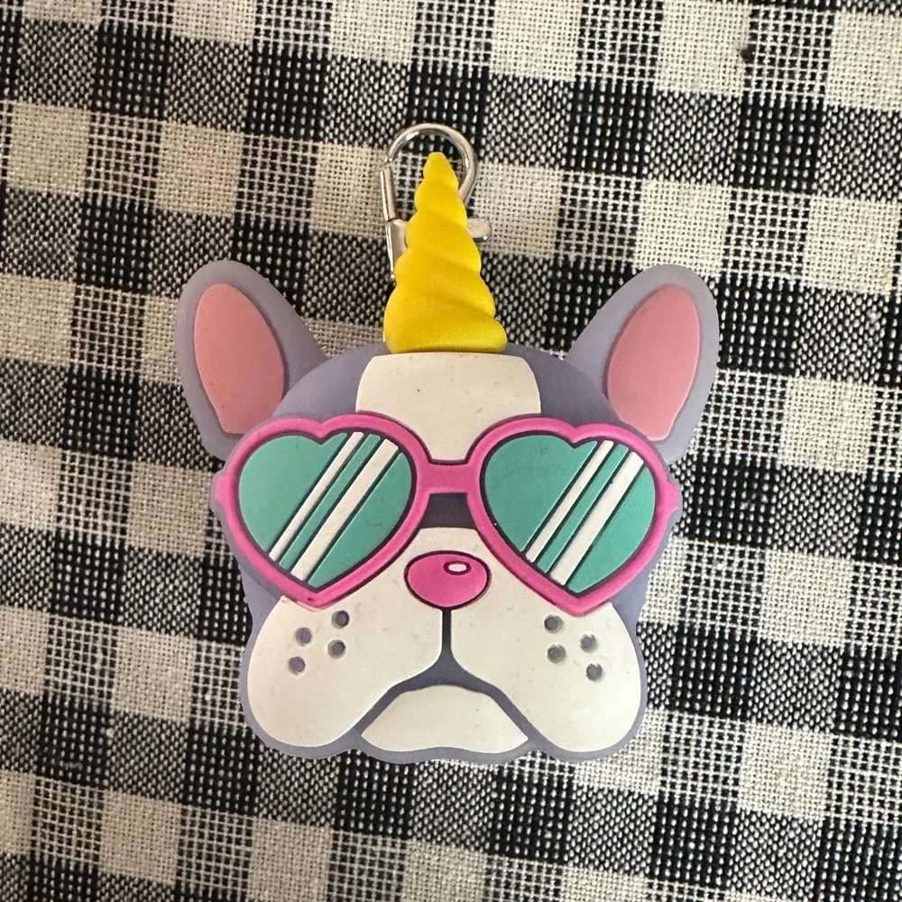 Dog hand sanitizer holder Keychain